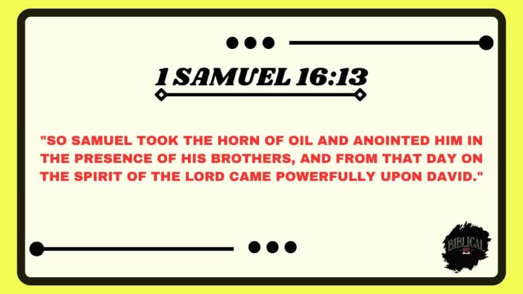 1 Samuel 16:13