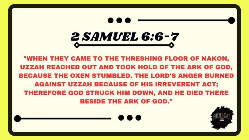 2 Samuel 6:6-7 2 Samuel 6:6-7