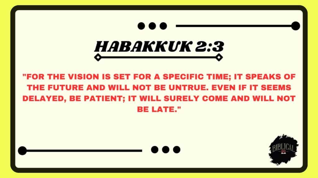 Habakkuk 23 Habakkuk 2:3