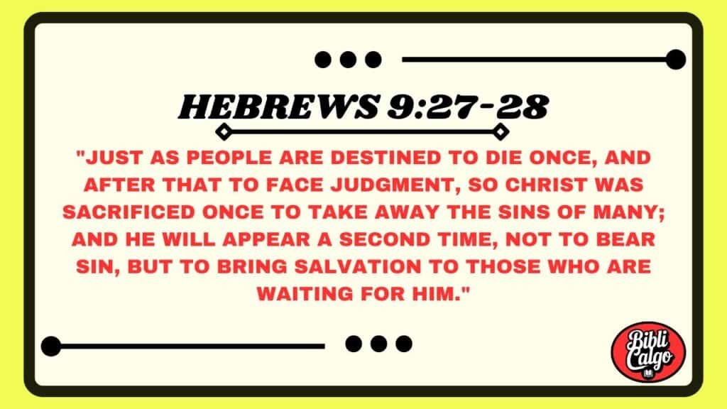 Hebrews 9:27-28