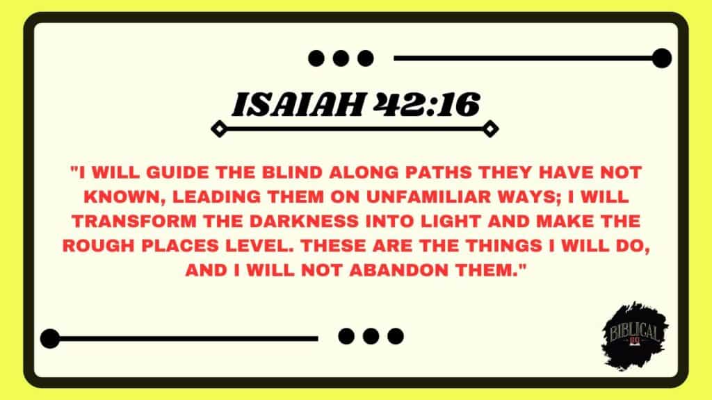 Isaiah 4216 Isaiah 42:16