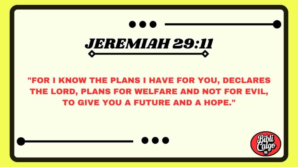 Jeremiah 29:11