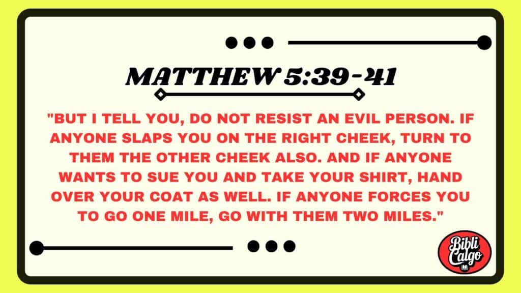 Matthew 5:39-41