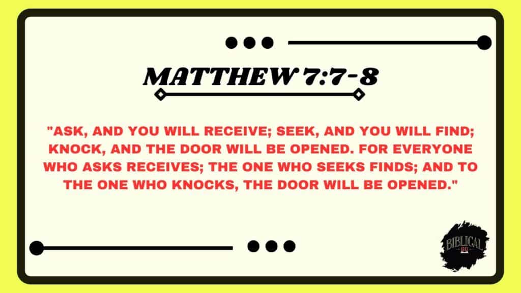 Matthew 77-8 Matthew 7:7-8
