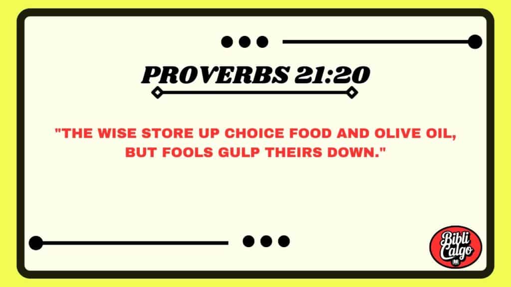 Proverbs 21:20