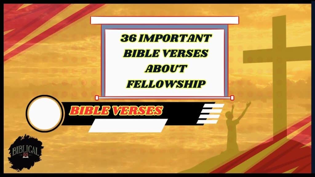36 Important Bible Verses About Fellowship