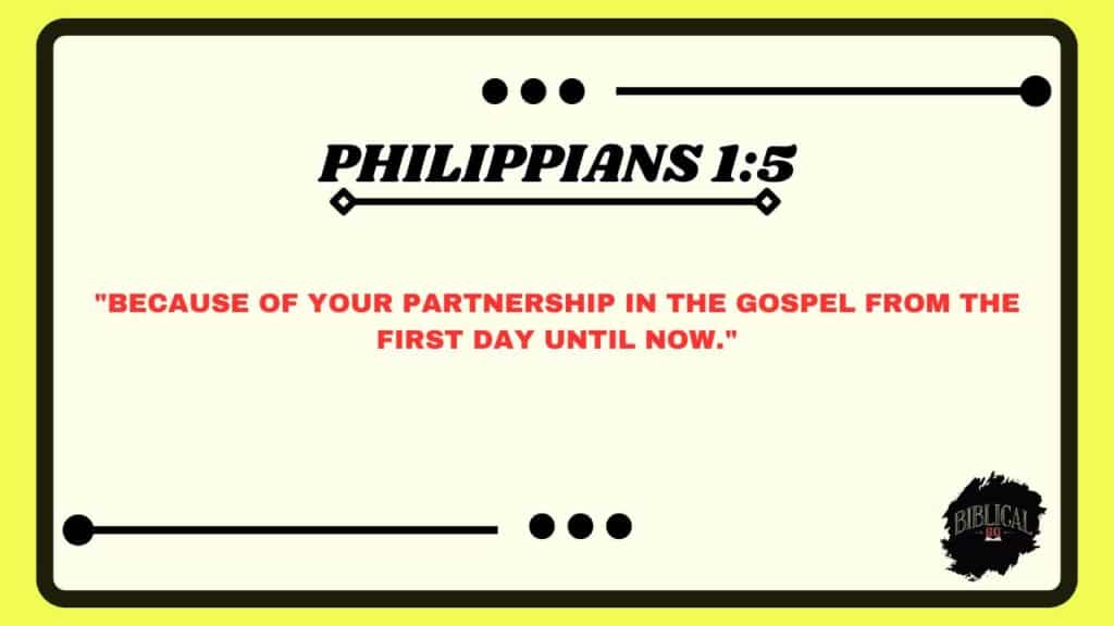 Philippians 1:5