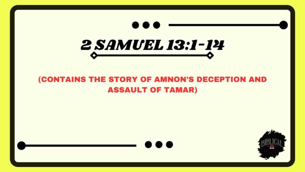 2 Samuel 13:1-14
