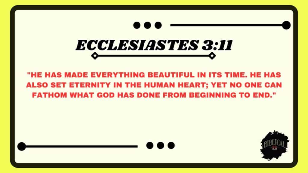 Ecclesiastes 3:11
