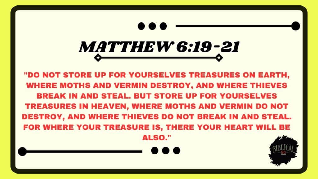 Matthew 6:19-21