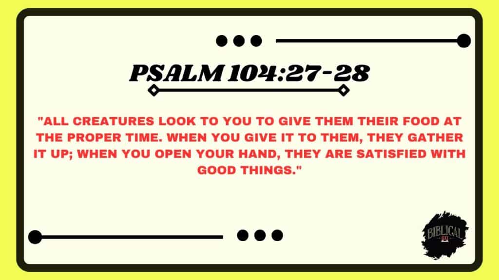 Psalm 104:27-28