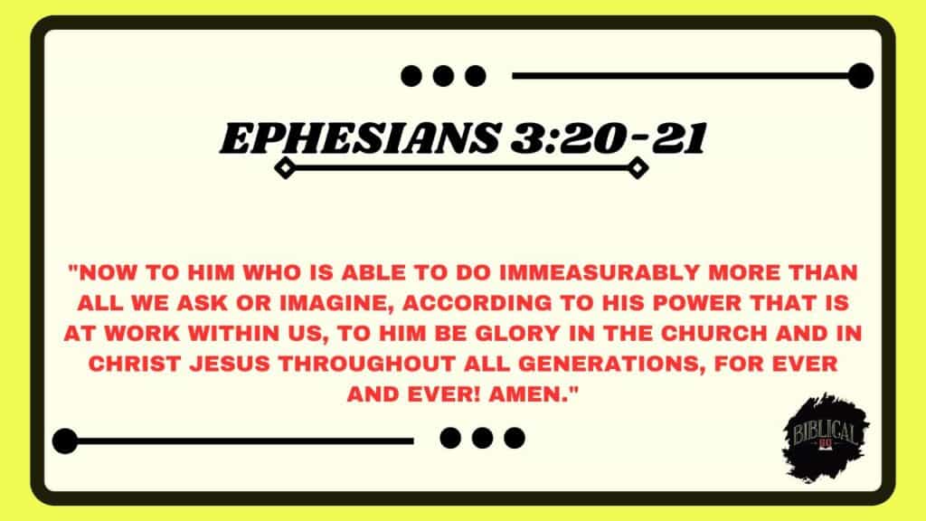 Ephesians 3:20-21