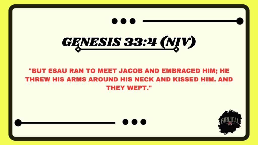 Genesis 33:4 (NIV)