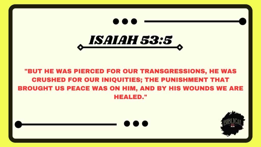 Isaiah 53:5