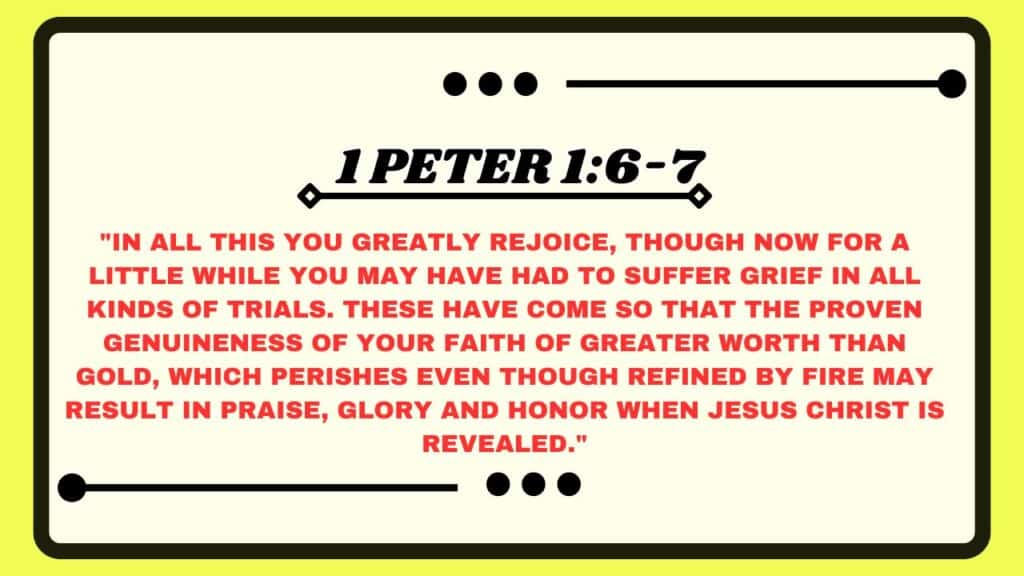 1 Peter 1:6-7