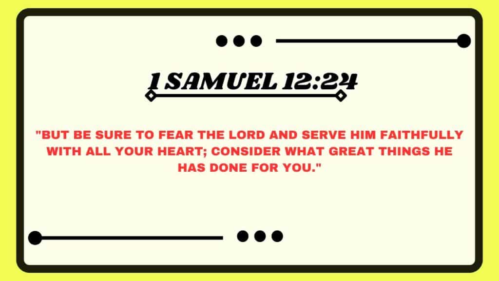 1 Samuel 12:24