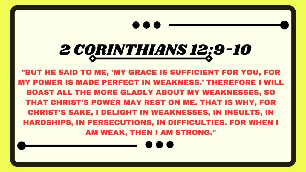 2 Corinthians 12:9-10