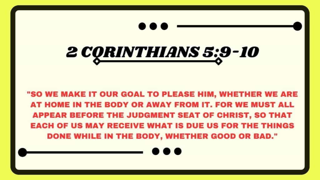 2 Corinthians 5:9-10