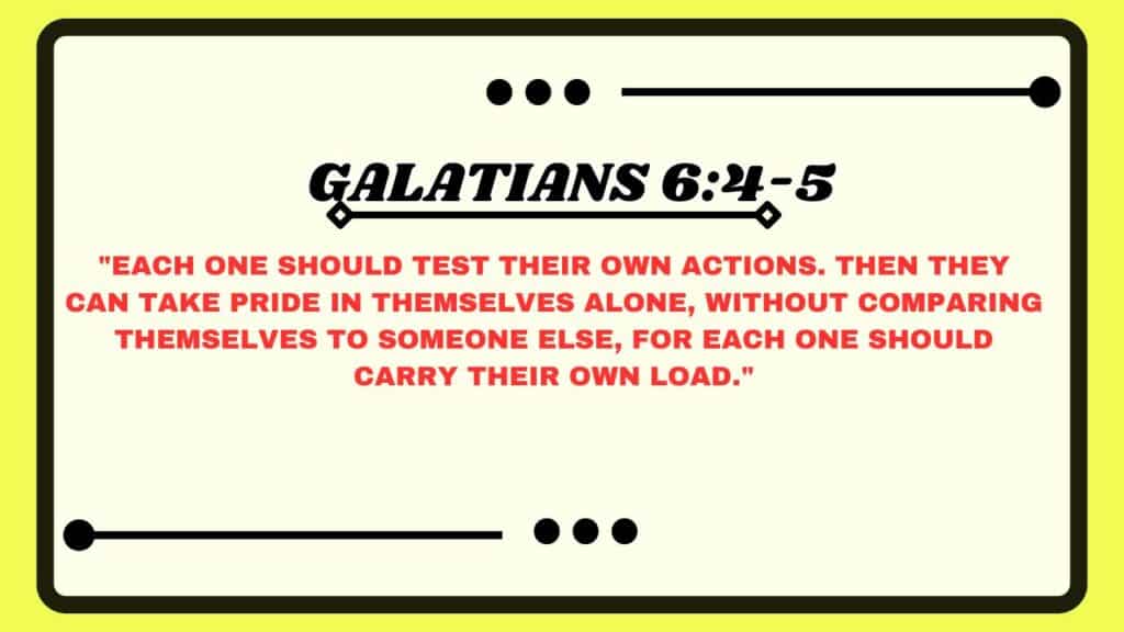 Galatians 6:4-5