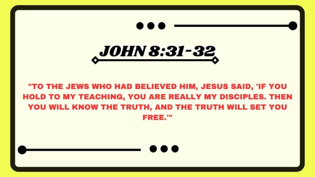 John 8:31-32